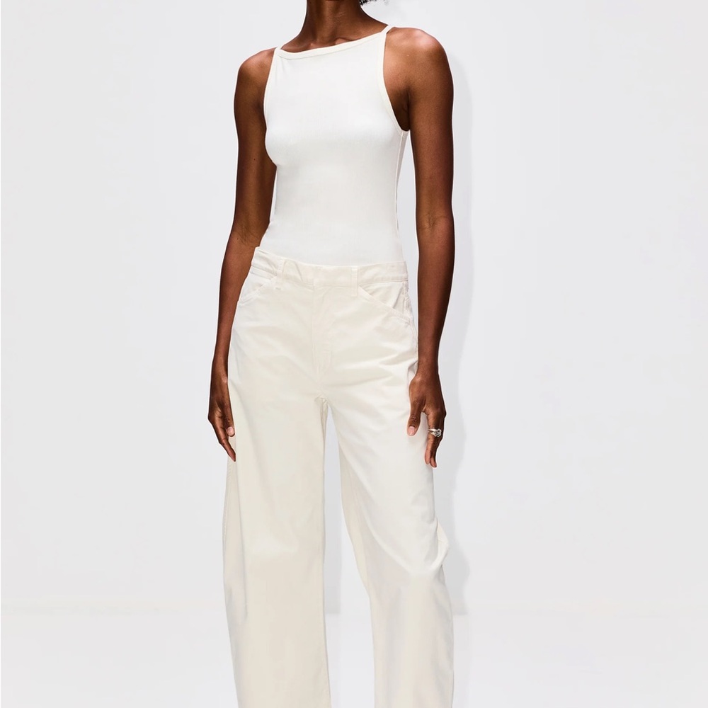 Nili Lotan Tribeca Cream Wide-Leg Pants - similar to Shon